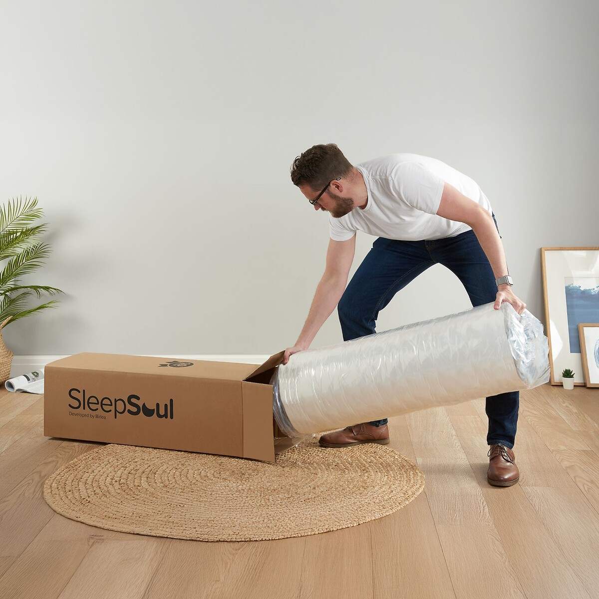 SleepSoul Balance Pocket Mattress white/grey, SLEEPSOUL