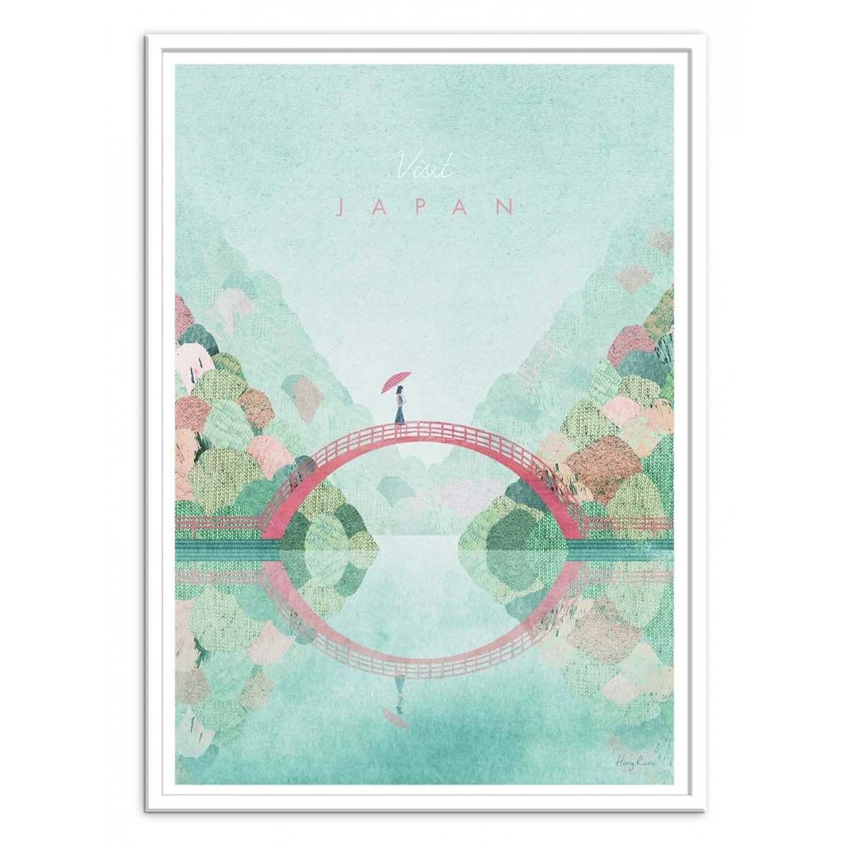 Affiche d'art - Visit Japan Version 2 - Henry Rivers affiche d'art, WALL EDITIONS