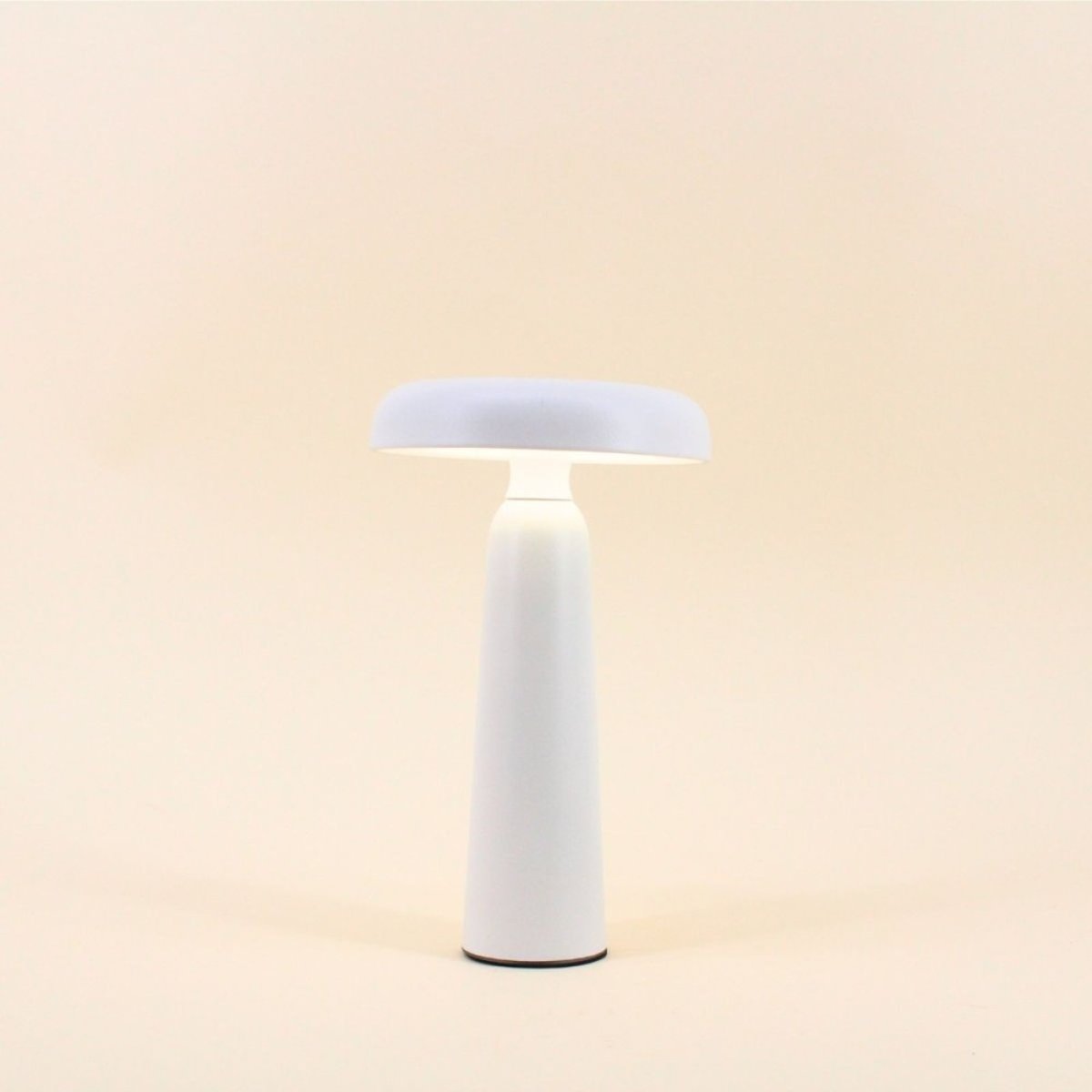 Lampe USB tactile champignon 23cm blanc, ORNAMI