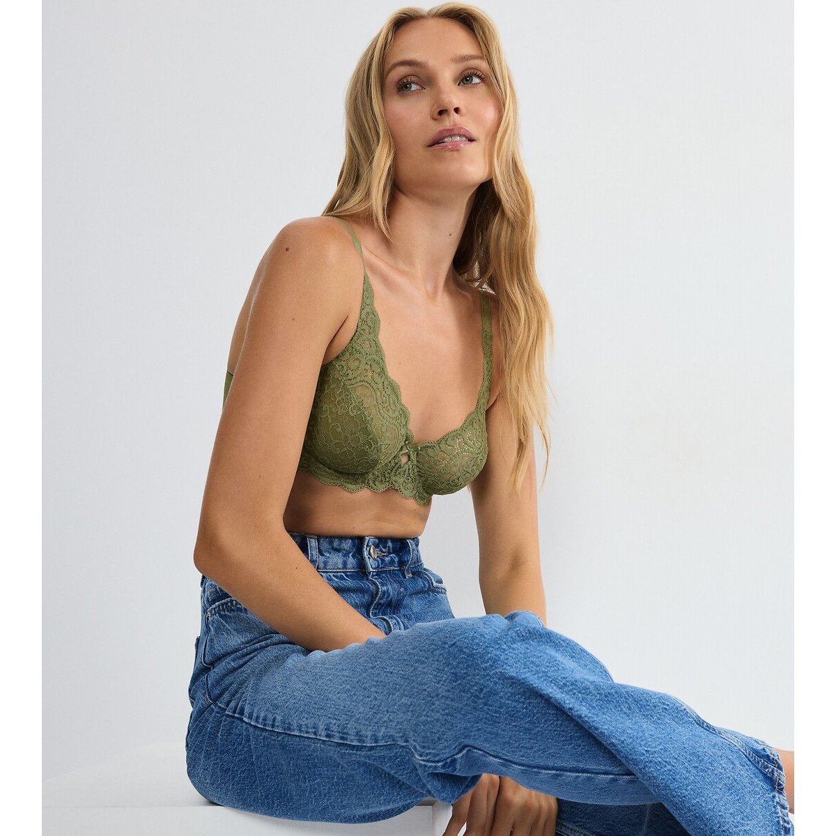 Soutien-gorge emboitant Amourette olive, TRIUMPH