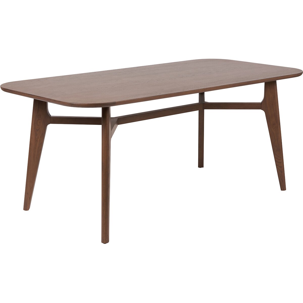 Elion Mid-Century Ash Wood Dining Table (Seats 6) dark wood, ÉDITÉ