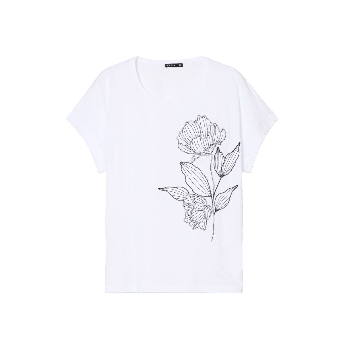 T-shirt manches courtes blanc, BREAL