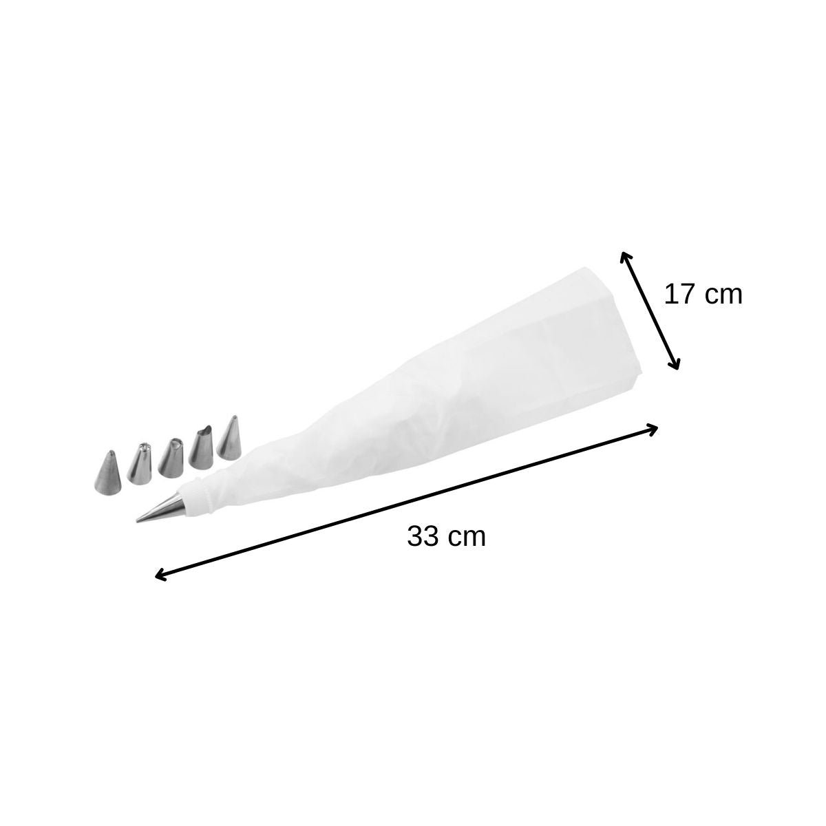 Set de 2 poches à douille avec embouts SMART PASTRY blanc|inox, ZENKER