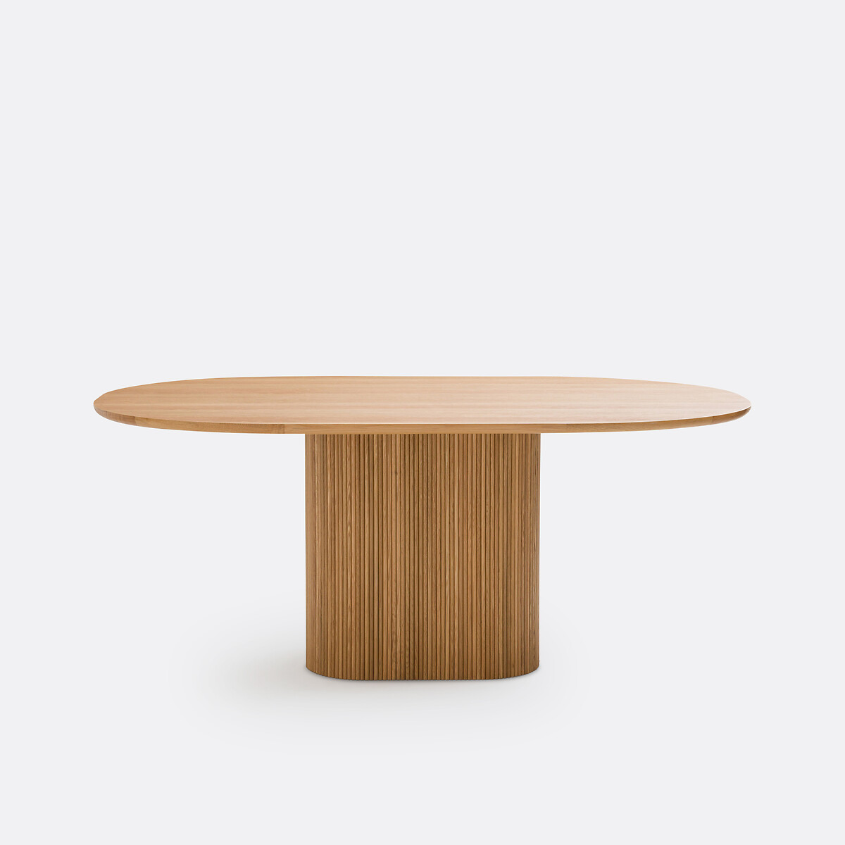 Table à manger, ovale, en plaqué chêne, pour 6 à 8 couverts, TAMULA chêne, LA REDOUTE INTERIEURS