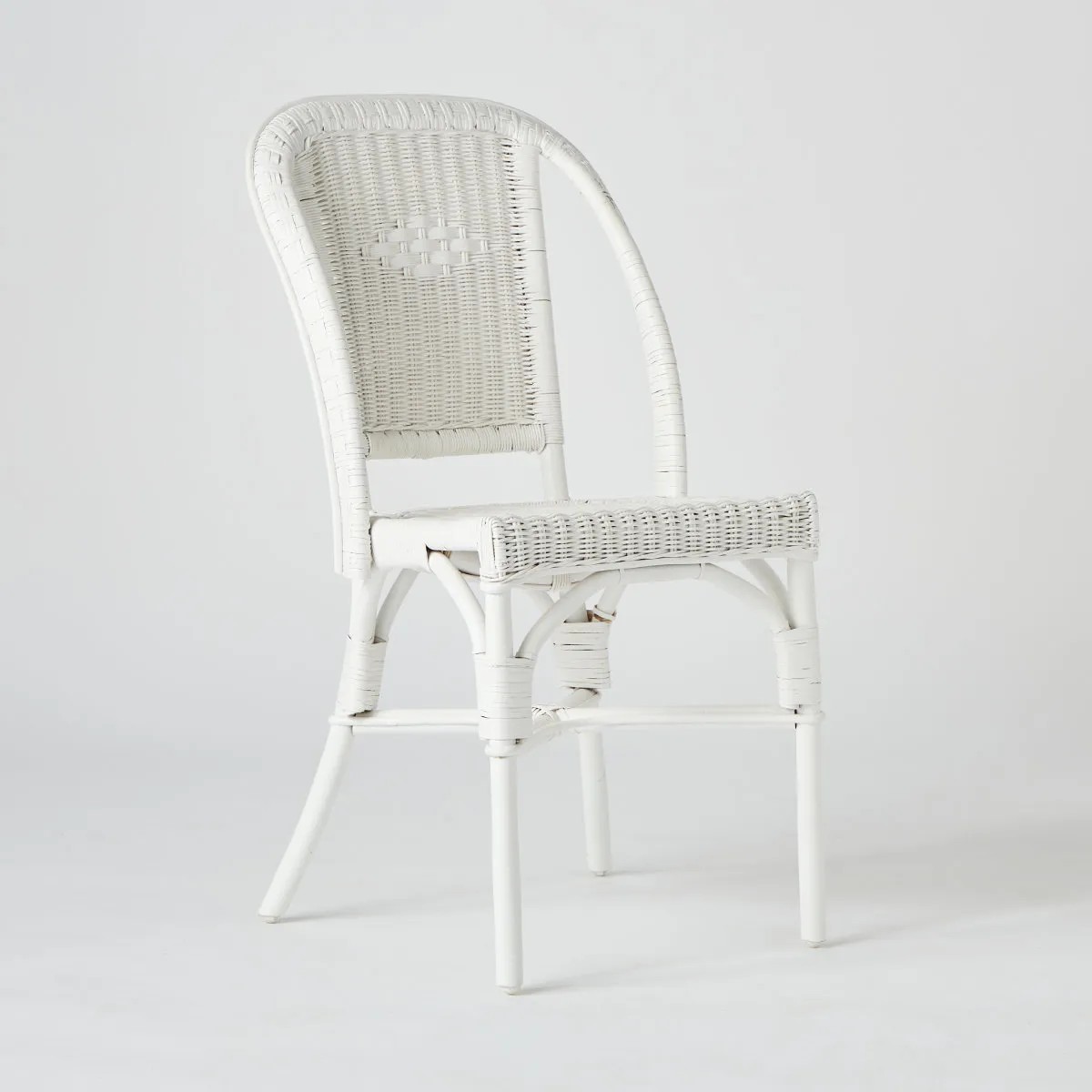 Chaise en rotin PRIMAVERA blanc, KOK