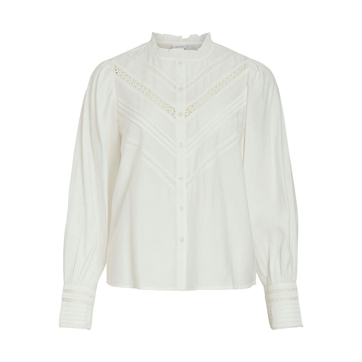 Camicia collo alto bianco, VILA