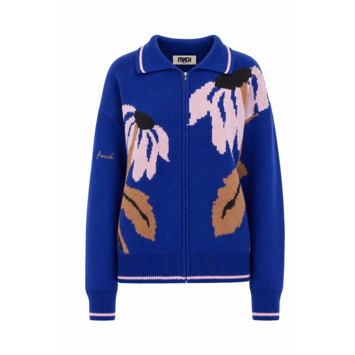 Cardigan Wando en laine WANDO bleu electrique, FRNCH
