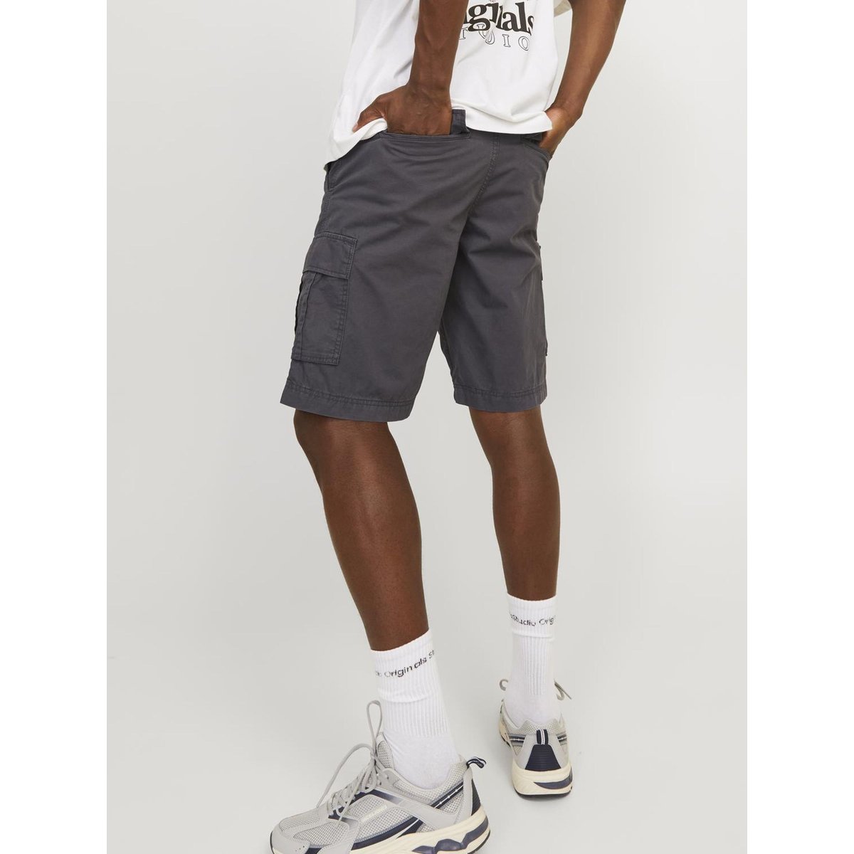 Short Cargo grise - crockery 1, JACK & JONES