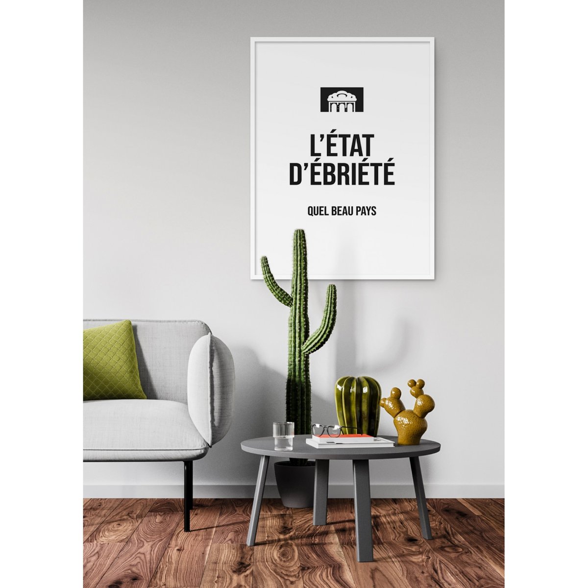Affiche État d'ébriété blanc, L'AFFICHERIE