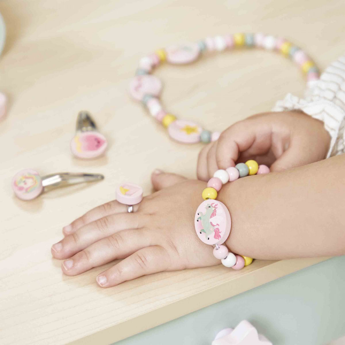 Set De Bijoux Licorne rose, JANOD