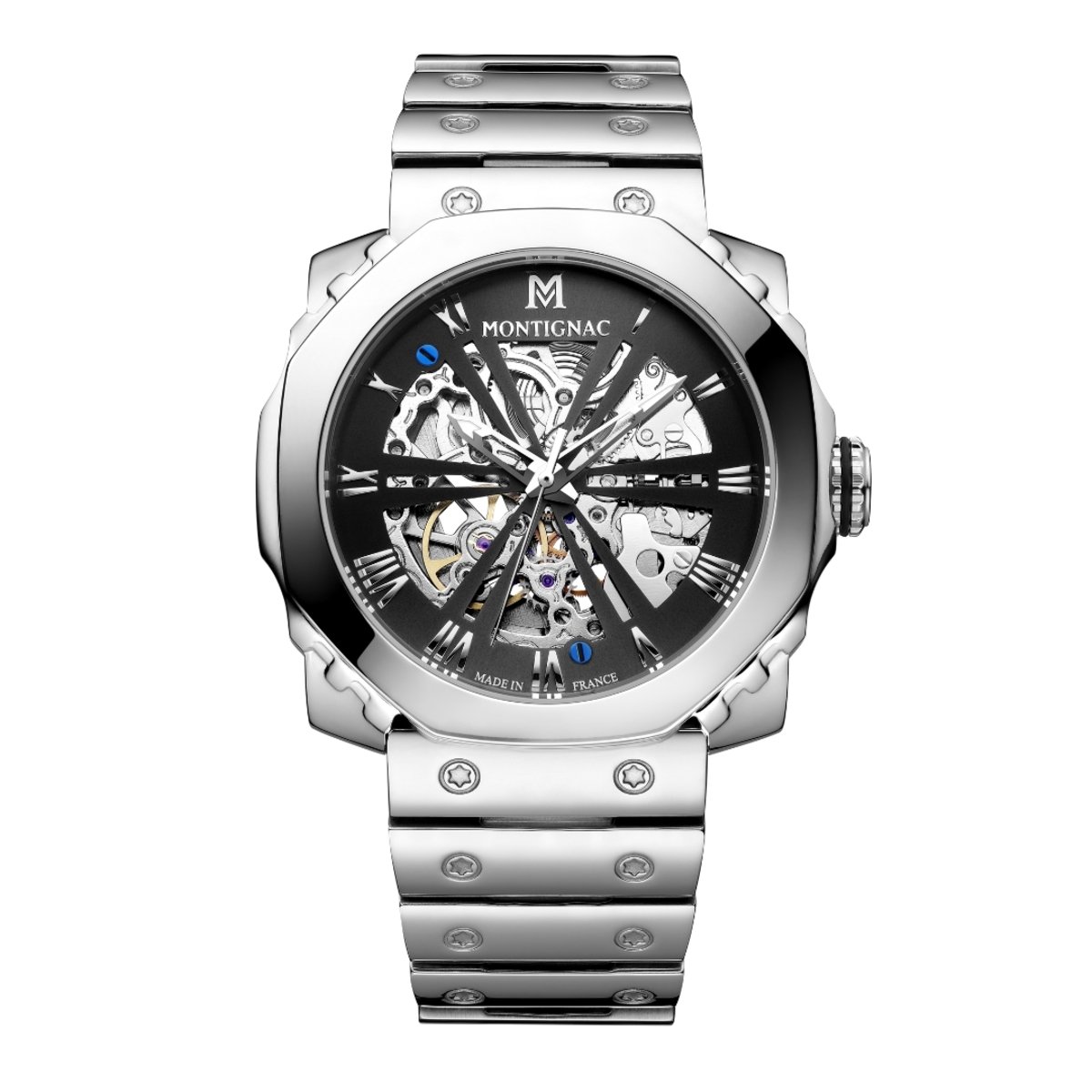 Montre Analogique SENTINEL argenté noir argenté, MONTIGNAC