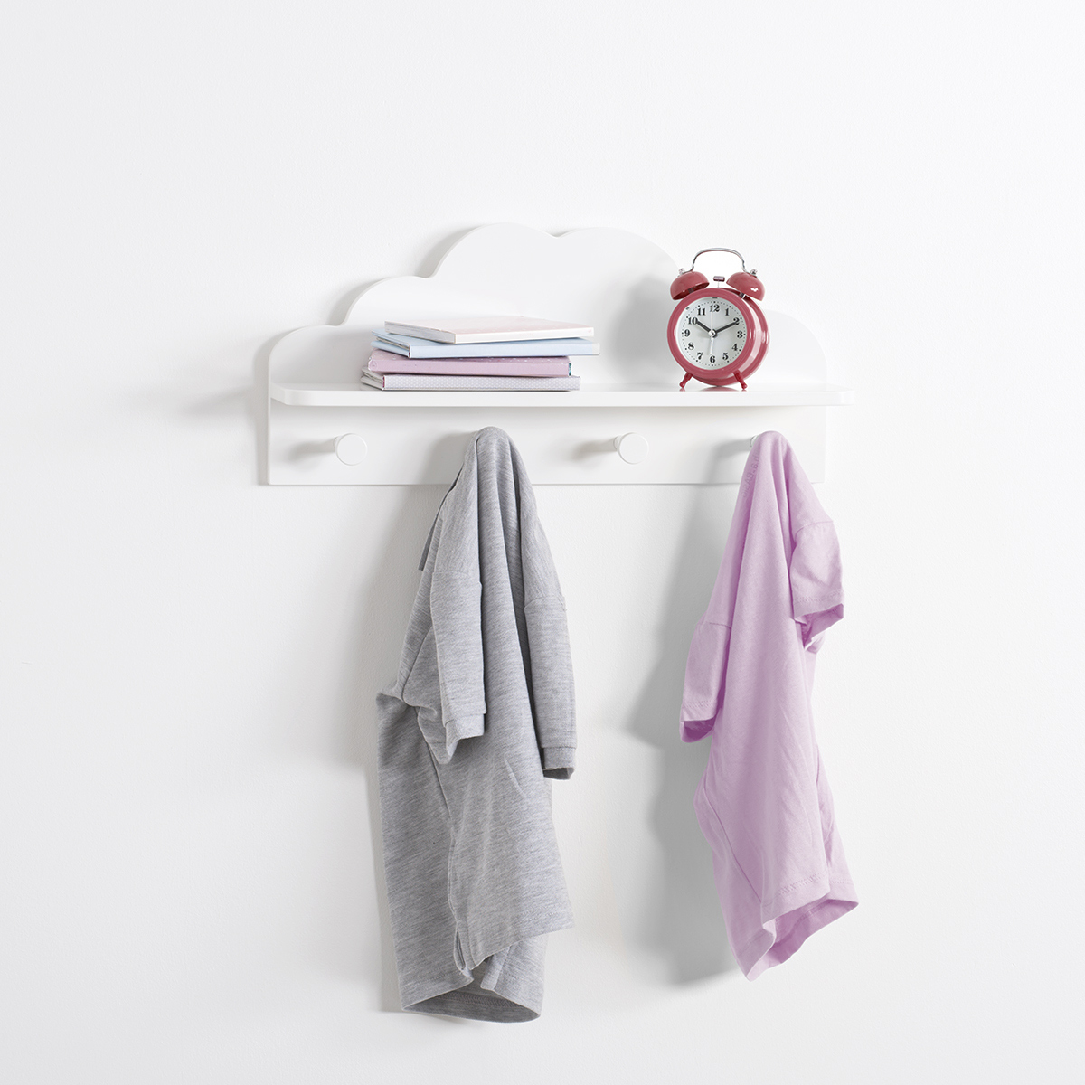 Patère enfant nuage avec tablette DOUCEUR blanc, ATMOSPHERA FOR KIDS