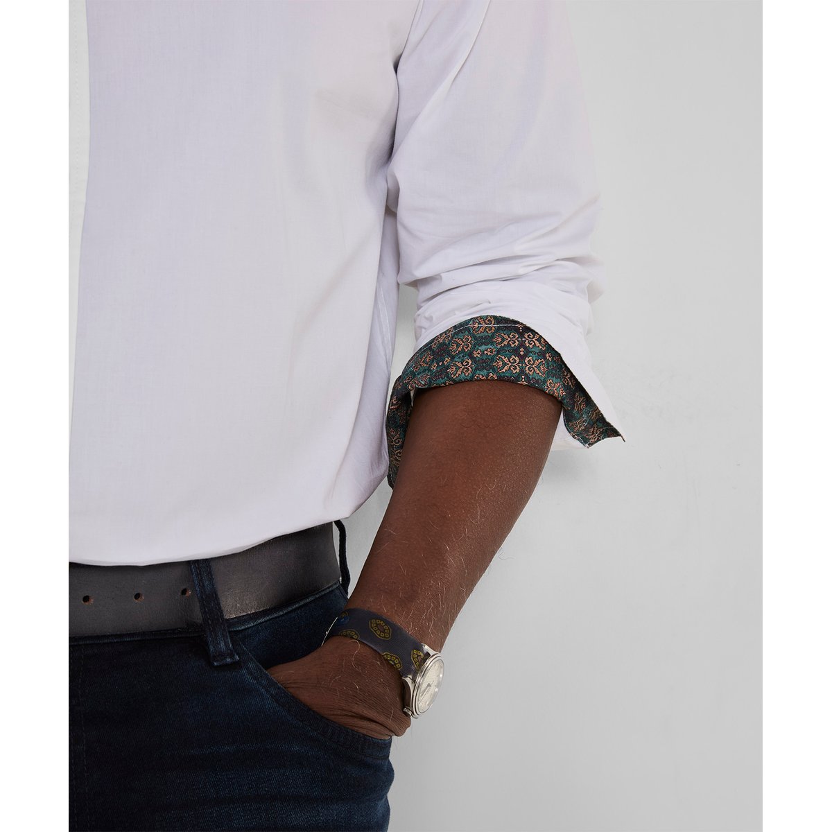 Chemise Chic à Col Créatif blanc, JOE BROWNS