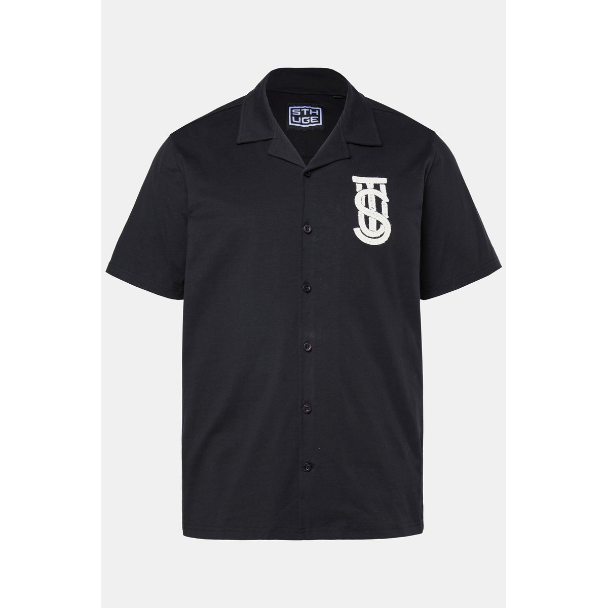 Chemise en jersey noir, STHUGE