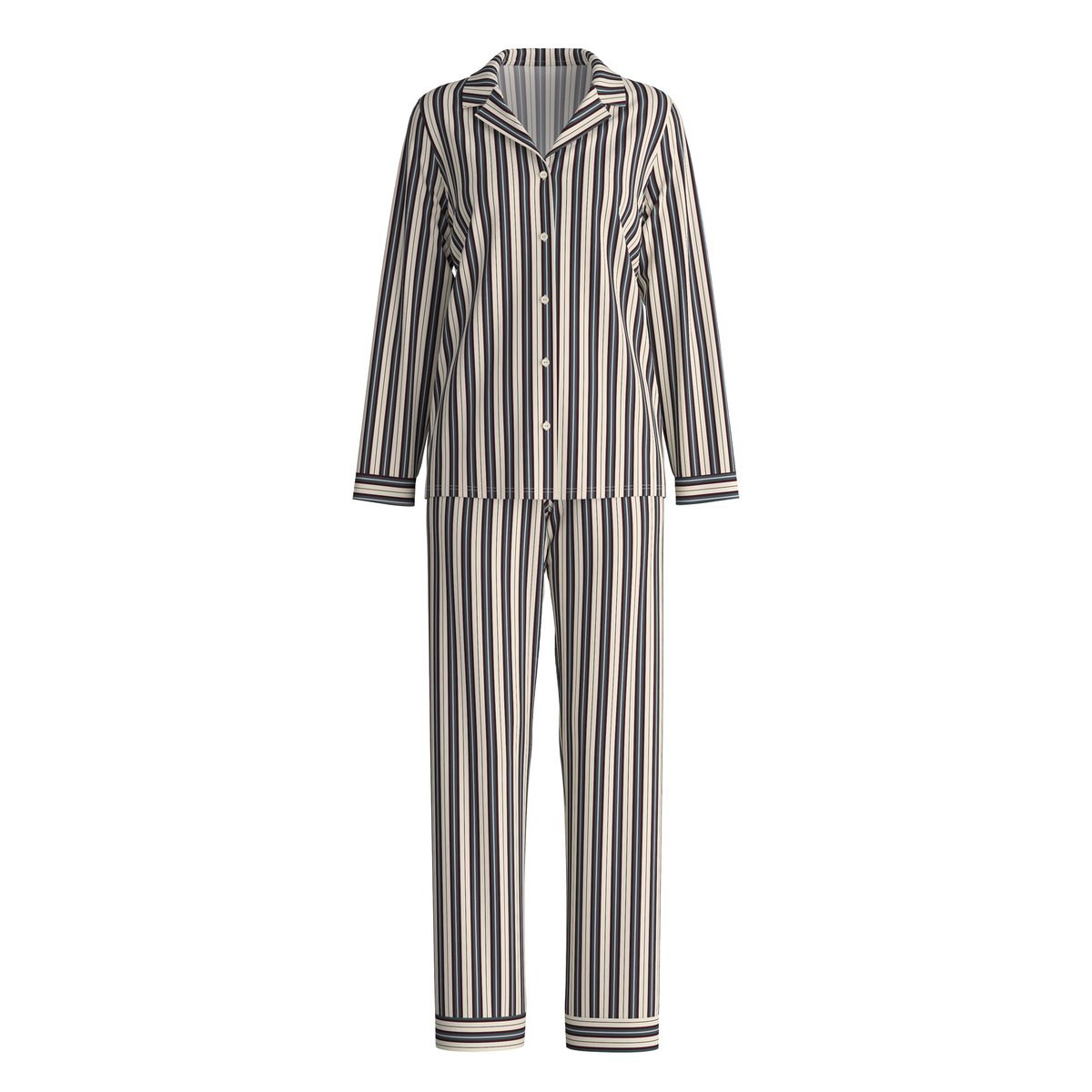 Pyjama à boutons manches longues Coton NIGHT LOVERS crème de charme, CALIDA