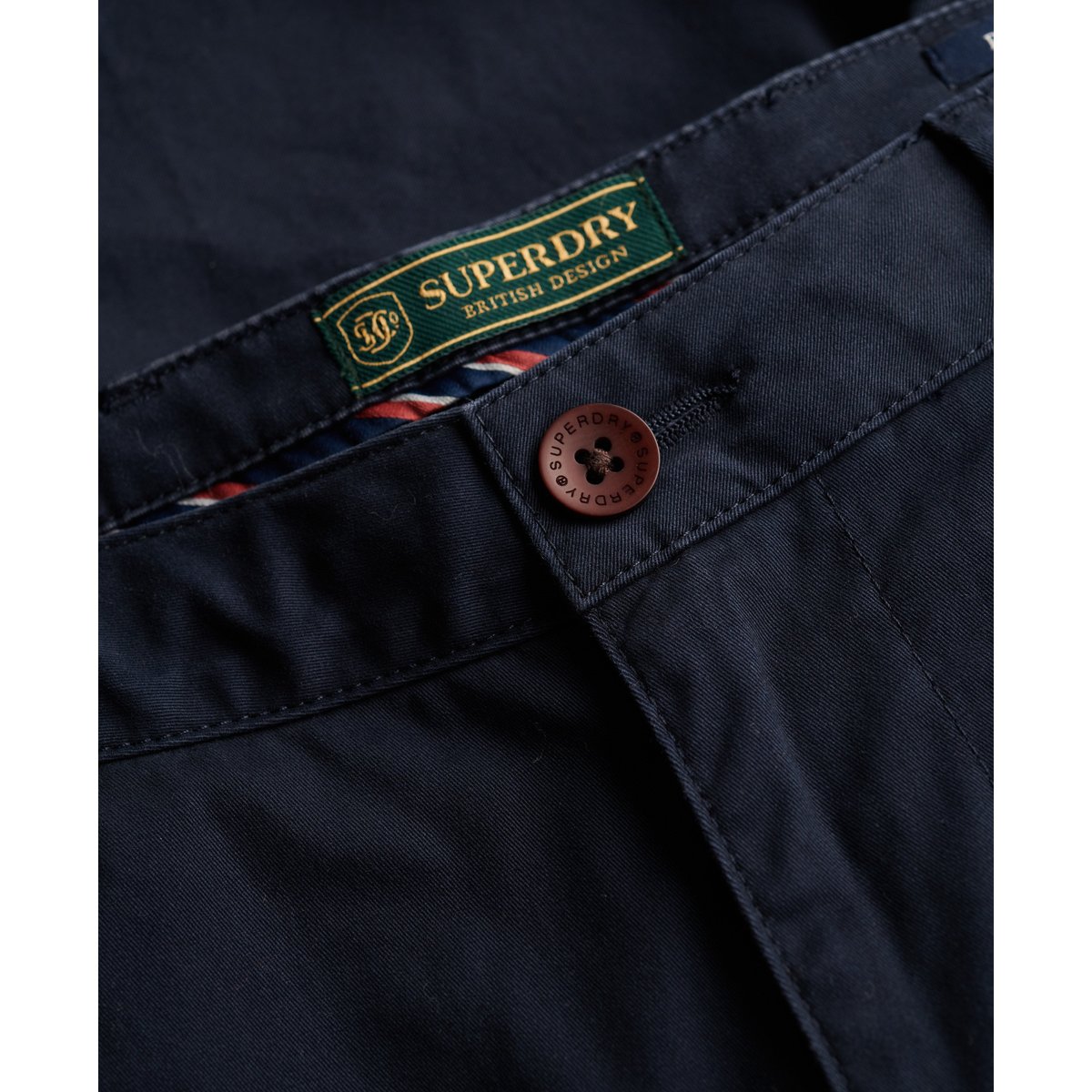 Short Chino Regular Premium bleu marine éclipse, SUPERDRY