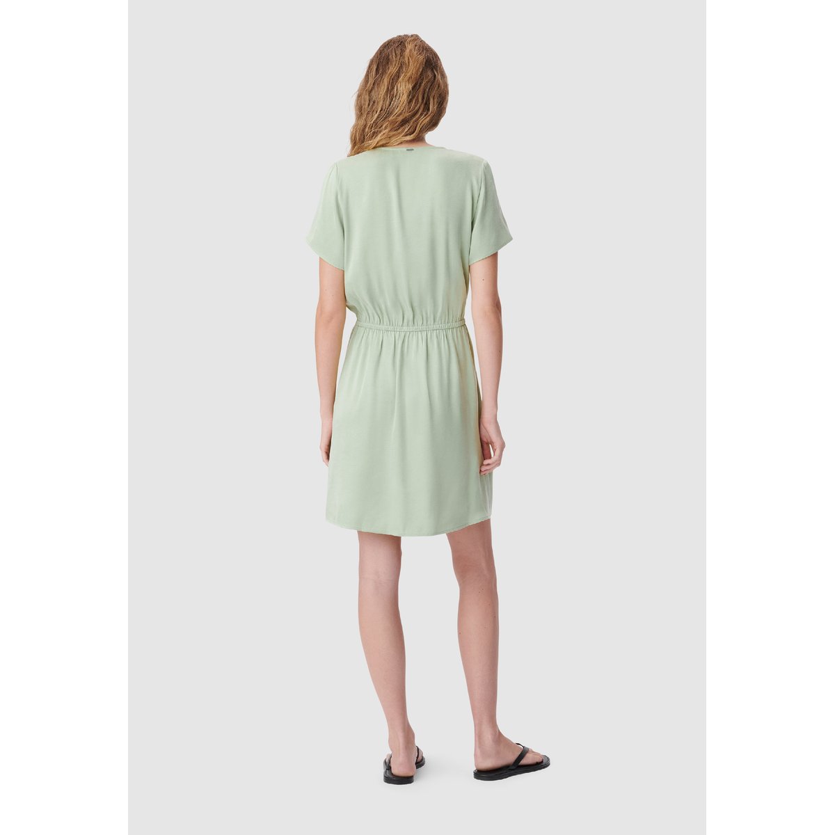 Robe courte forme cache-coeur avocado, IKKS