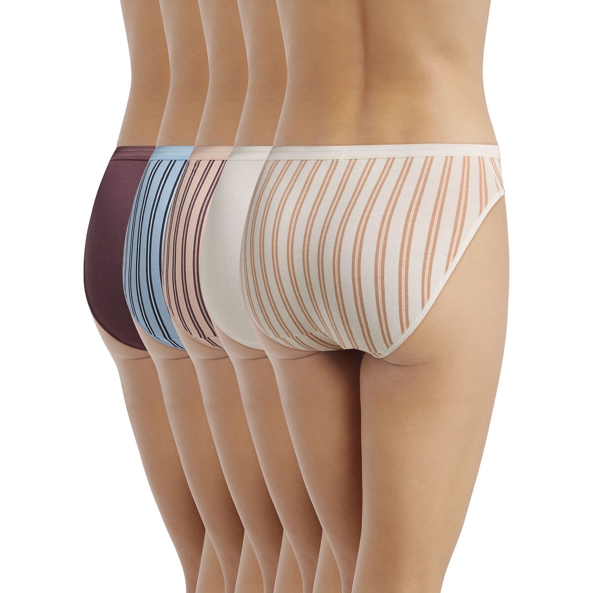 Lote de 5 cuecas DIM x INES DE LA FRESSANGE conjunto raio suave, DIM