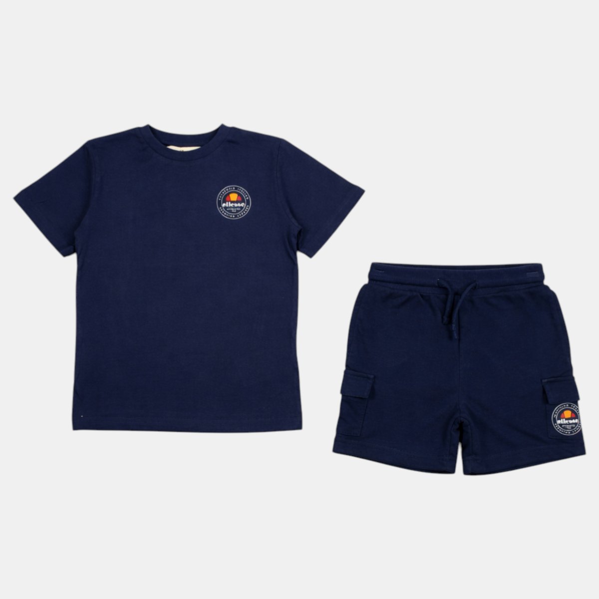 Ensemble t-shirt manches courtes et short SUMMER CAMP bleu marine, ELLESSE