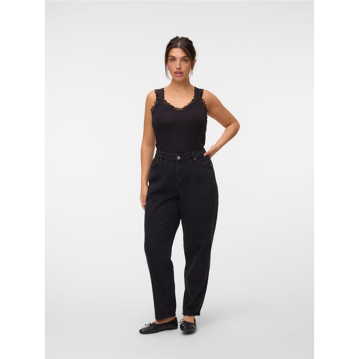 Top noire - black, VERO MODA