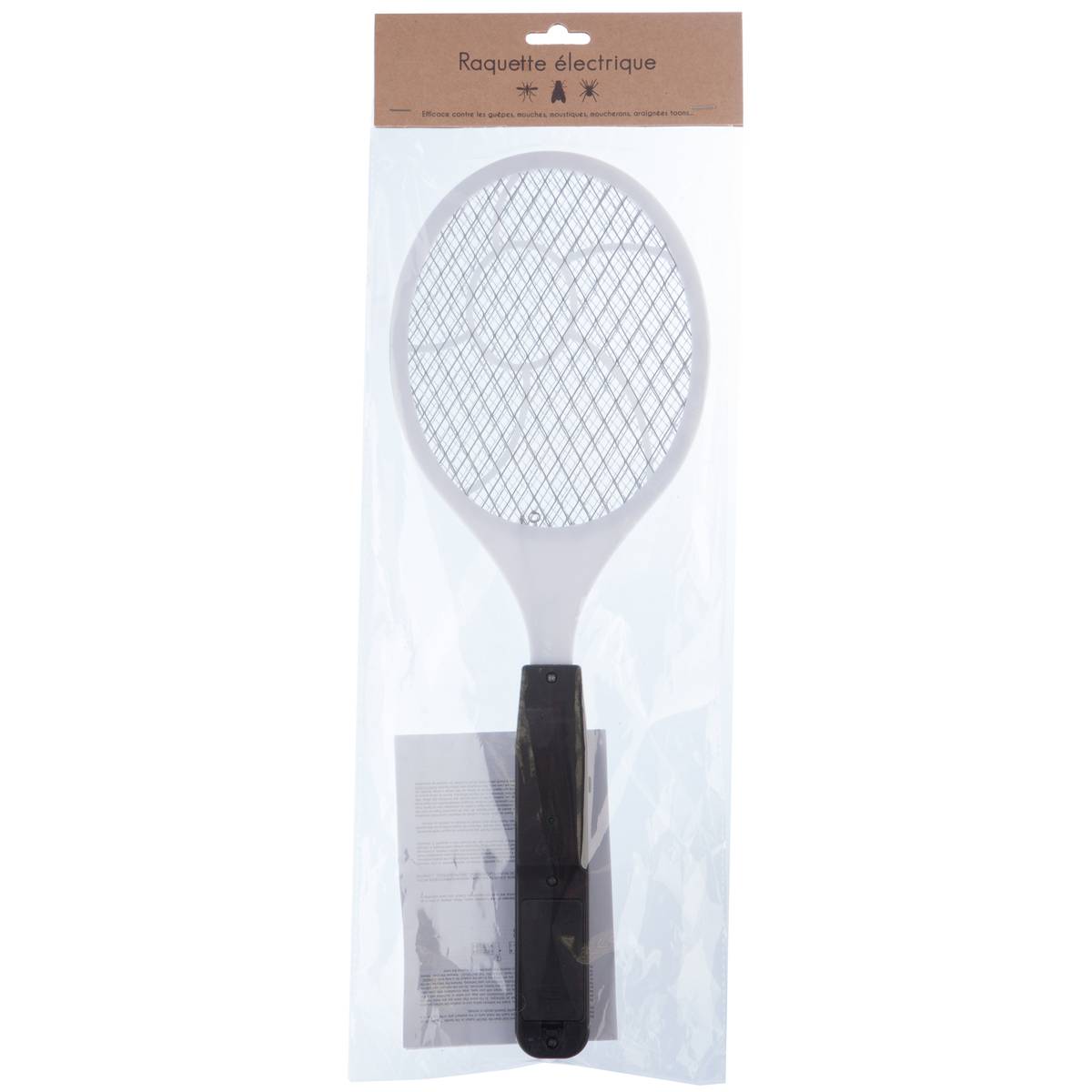 Raquette anti-moustiques L 44,1 cm gris, ATMOSPHERA