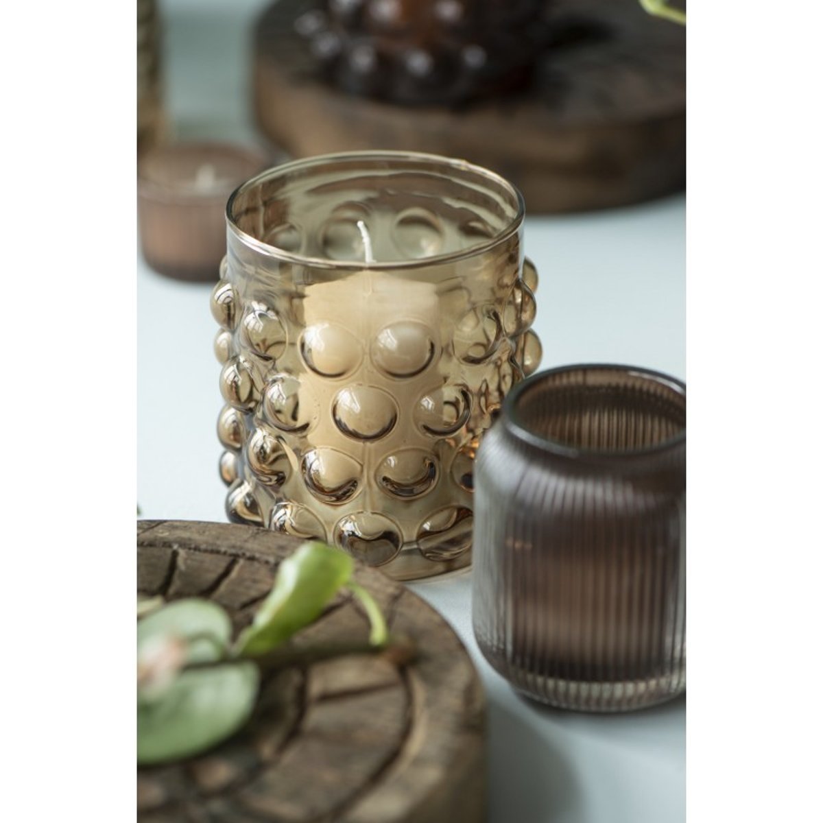 Photophore verre marron, IB LAURSEN