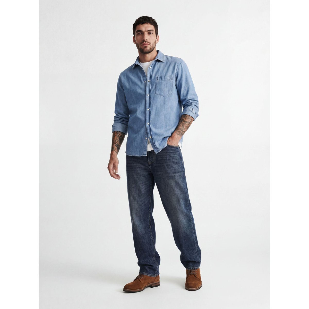 Chemise En Denim blue denim, JACK & JONES