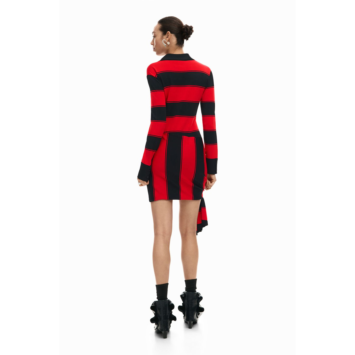 Robe polo en maille rouge, DESIGUAL