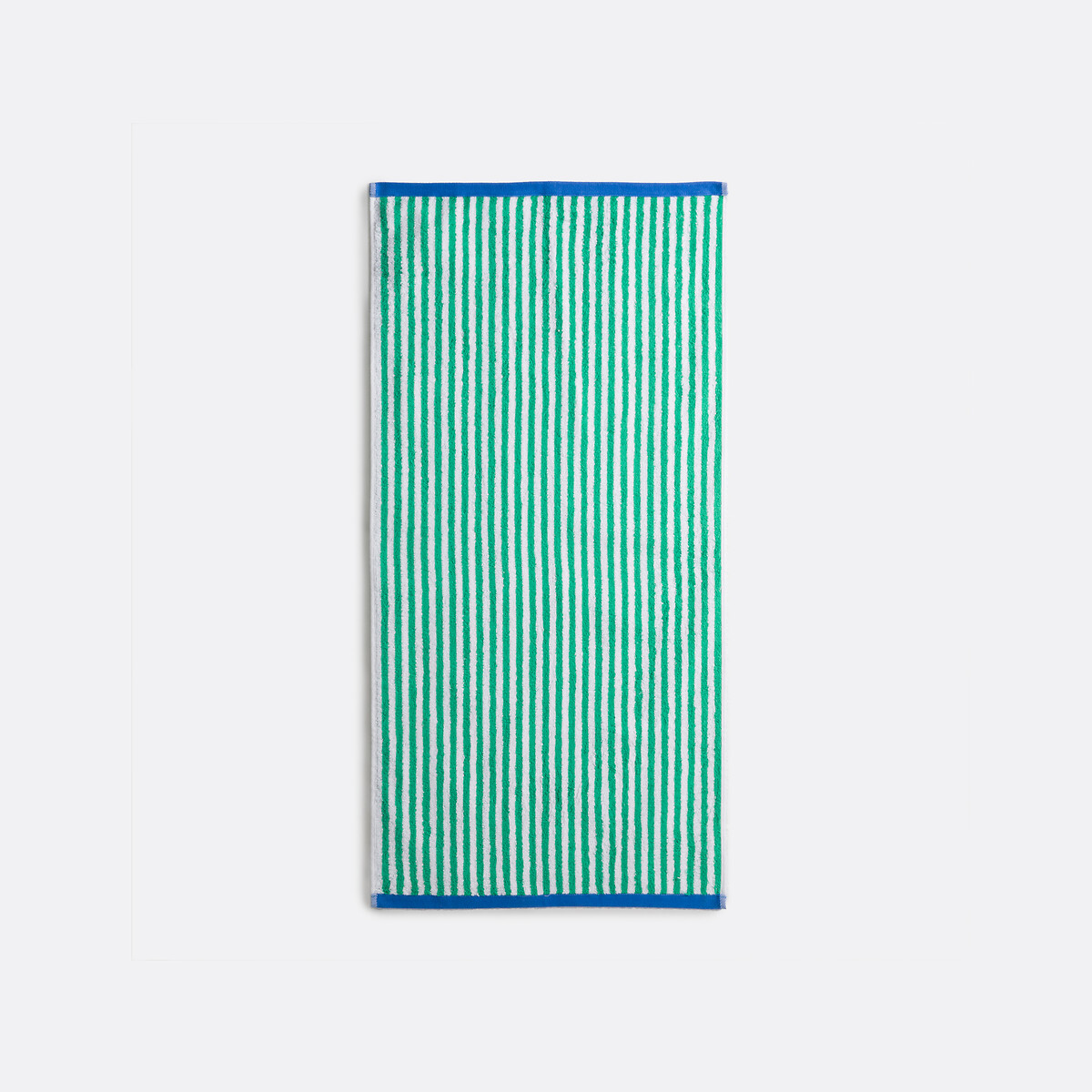 Handdoek in badstof 500g, Dani groen/wit, LA REDOUTE INTERIEURS