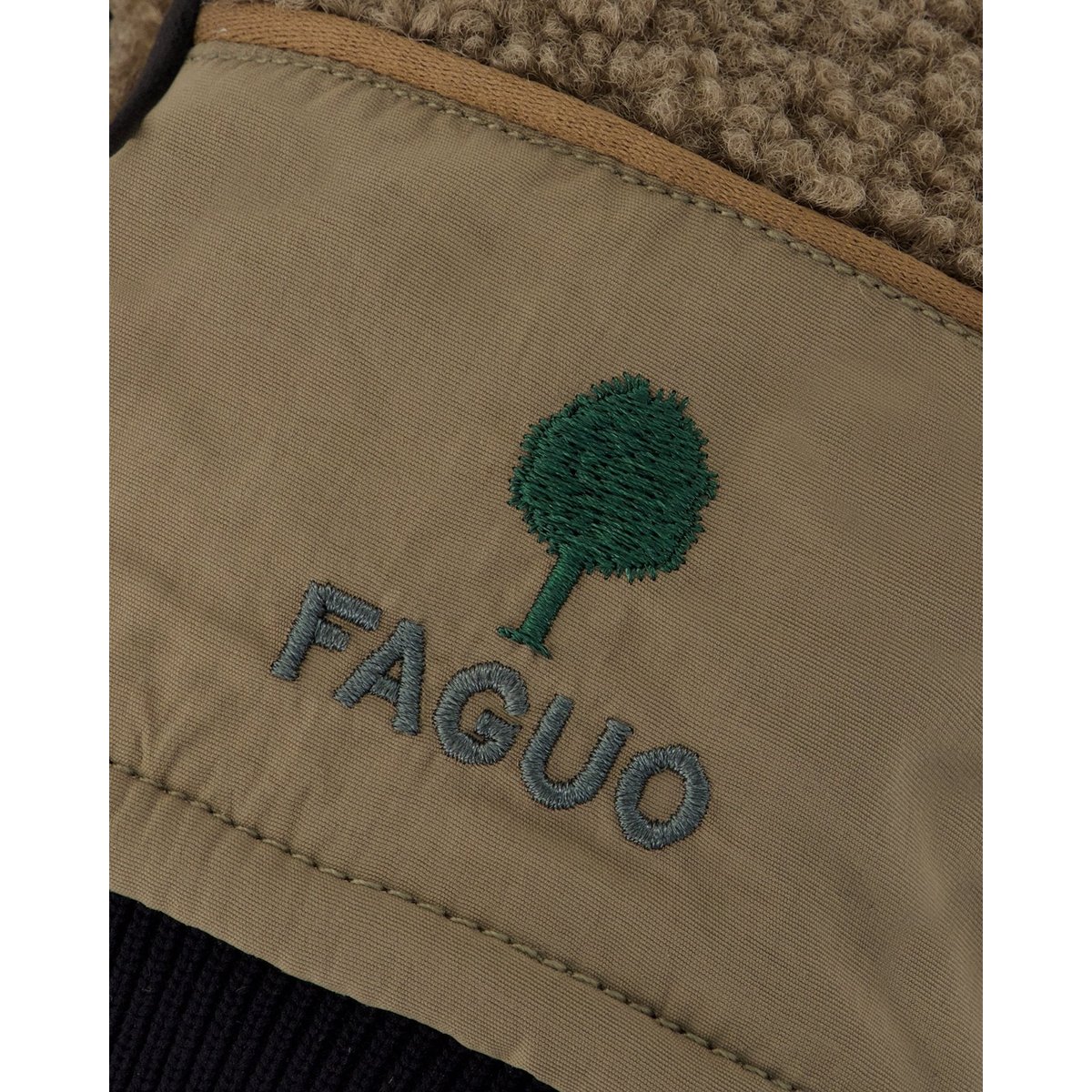 Gants en sherpa taupe, FAGUO