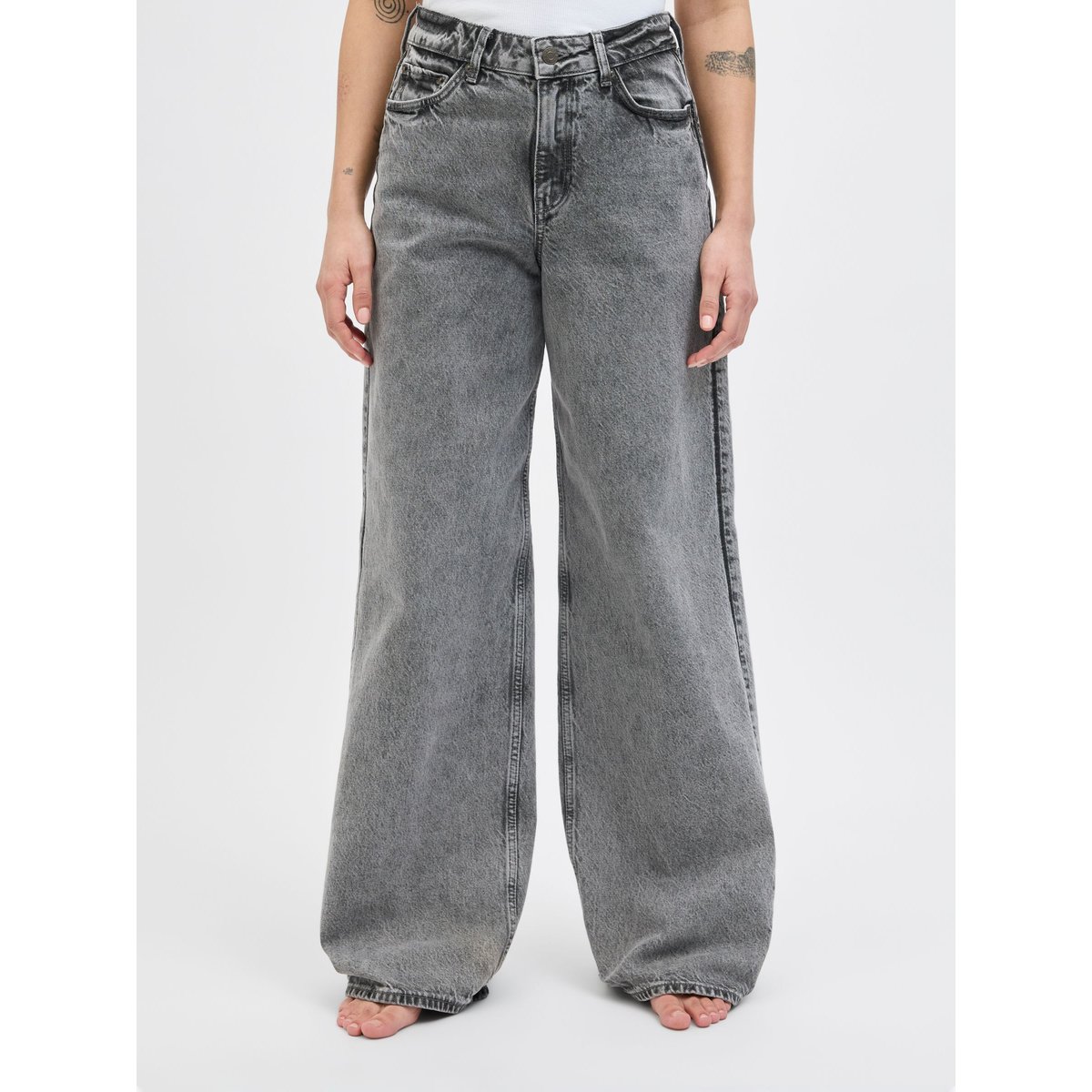 Jean À Coupe Large grey denim, JJXX