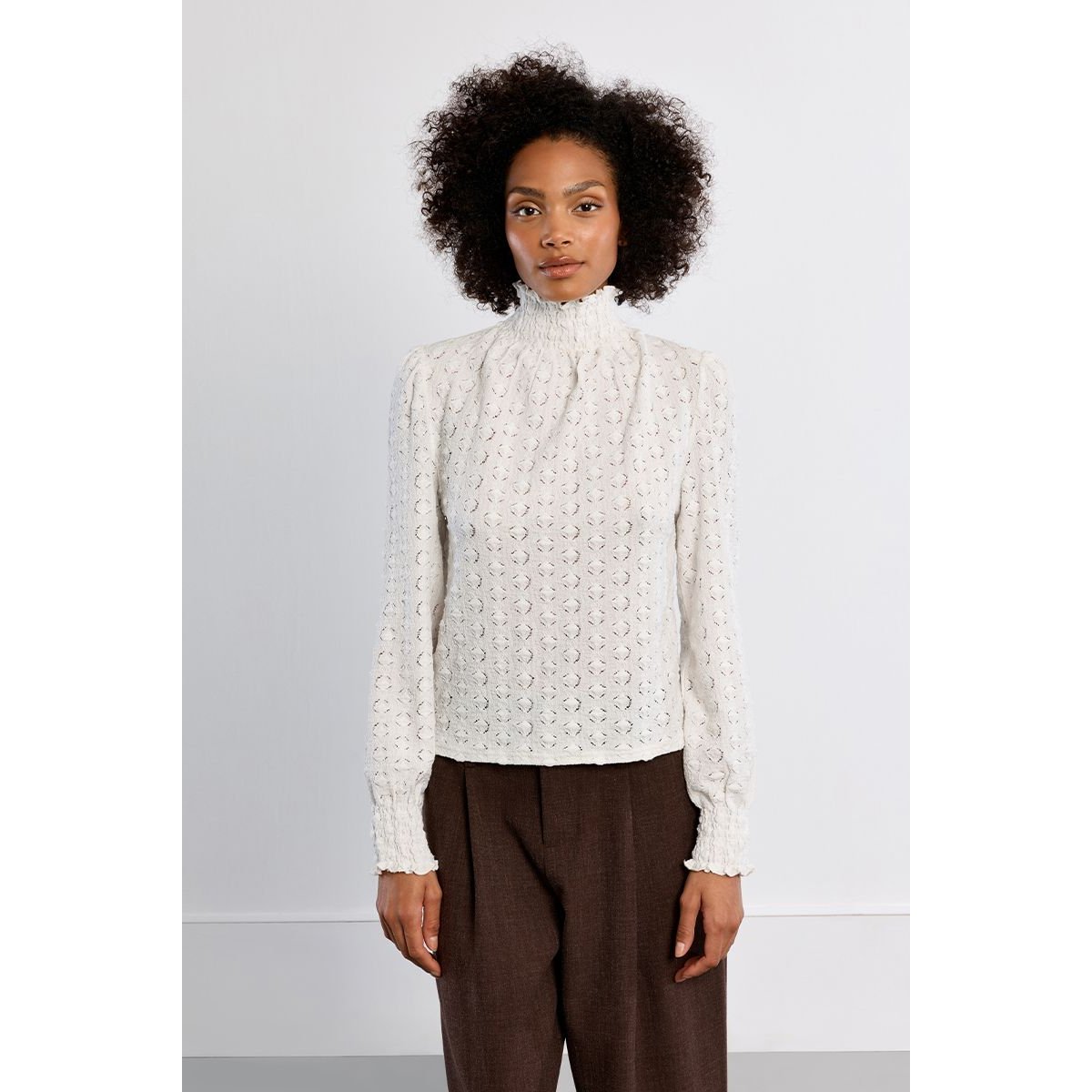 Sous-pull Victorien, en semi-transparence blanc, LILI SIDONIO