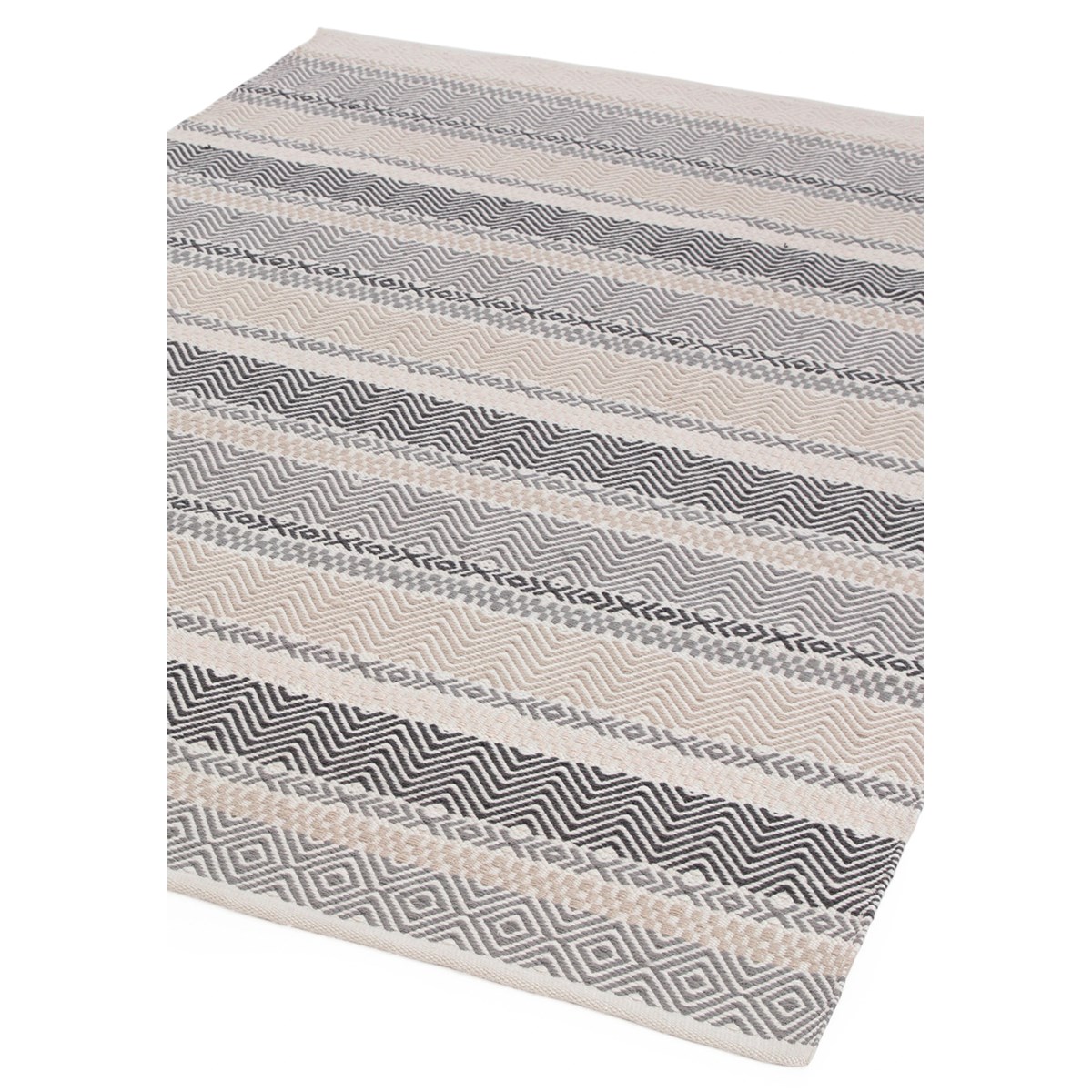 Tapis salon et chambre tissé plat SUMMER beige, NOVATREND