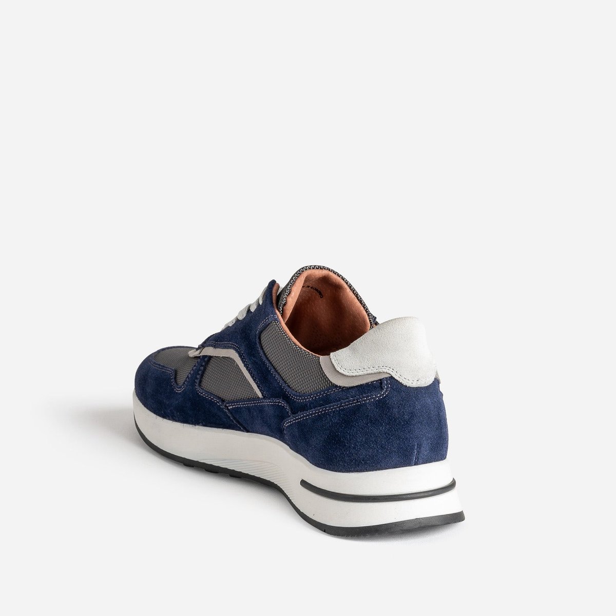 Basket en cuir PALMYR marine, ERAM