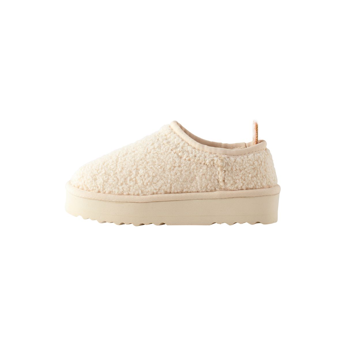 Chaussons plateforme avec doublure polaire crème borg, NEXT