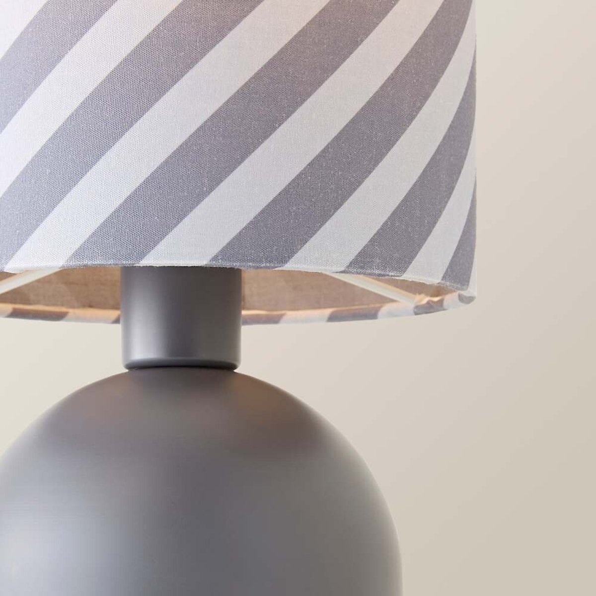 Meghan Table Lamp with Striped Shade in Teal teal, SO'HOME
