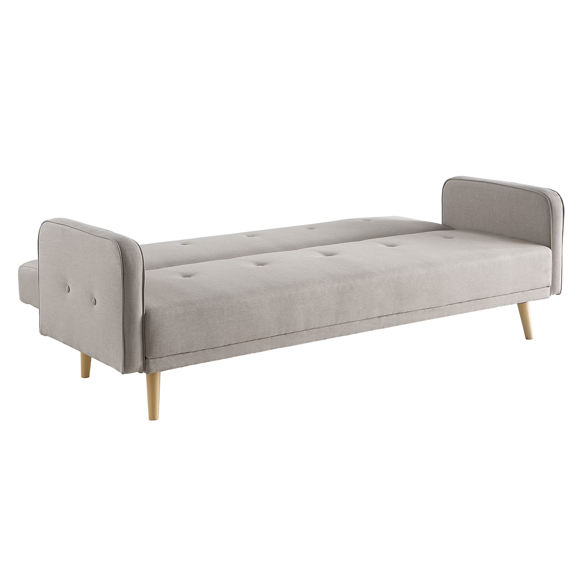 Canapé convertible scandinave 3 places ULLA naturel, MILIBOO