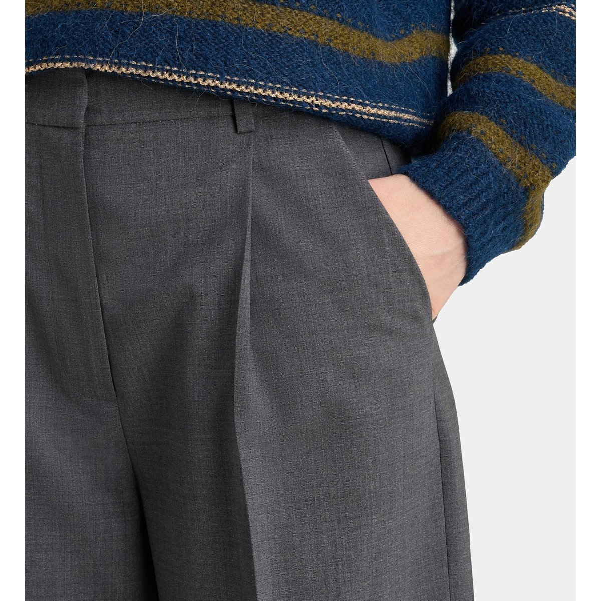 Pantalon droit dickens gris anthracite, GALERIES LAFAYETTE