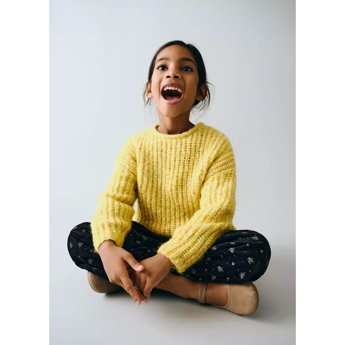 Pull-over maille texturé citron vert, MANGO BABY