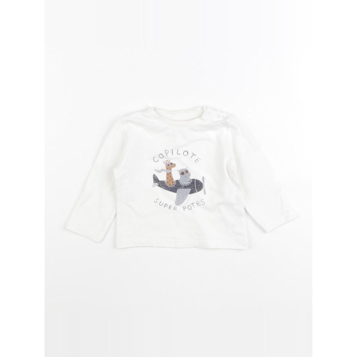 Tee-shirt - Très bon état blanc, VERTBAUDET