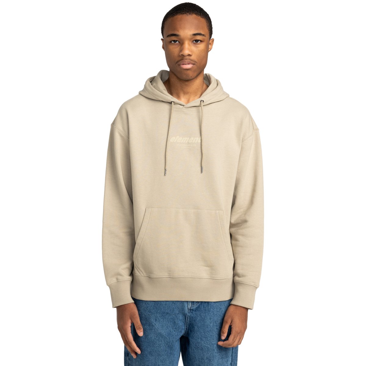 Sweat à capuche CORNELL CIPHER beige aluminum, ELEMENT