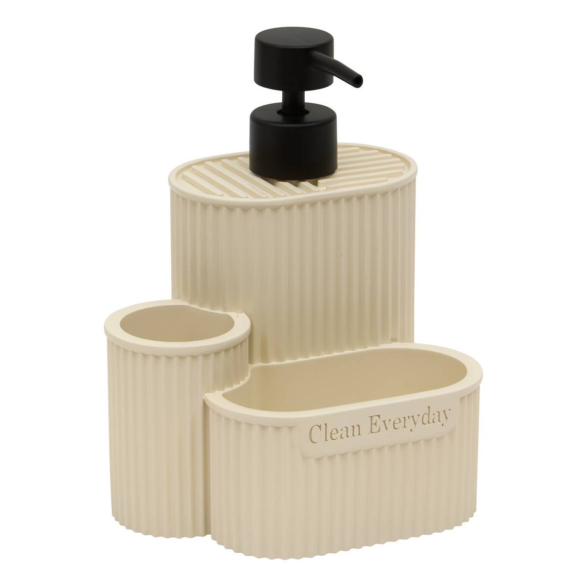 Distributeur de savon rectangulaire TERRA beige, 5FIVE SIMPLY SMART