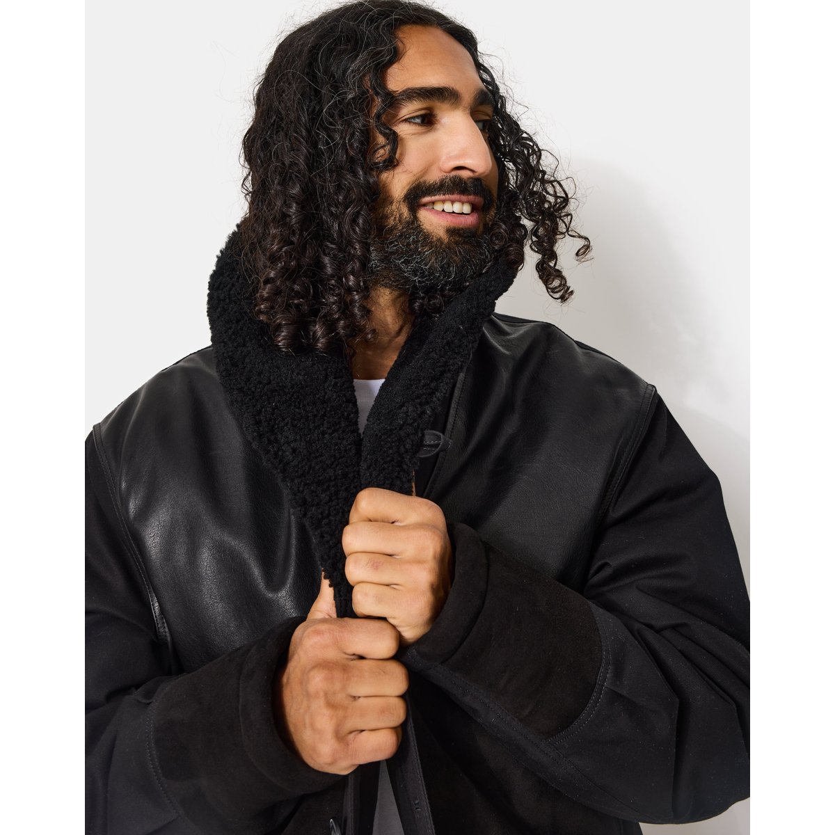 Manteau en coton CAMERAMAN noir, CHEVIGNON