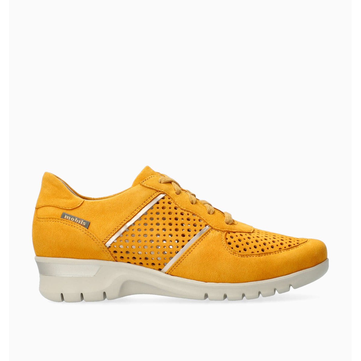 Baskets en cuir MANON PERF orange mango 5139, MEPHISTO