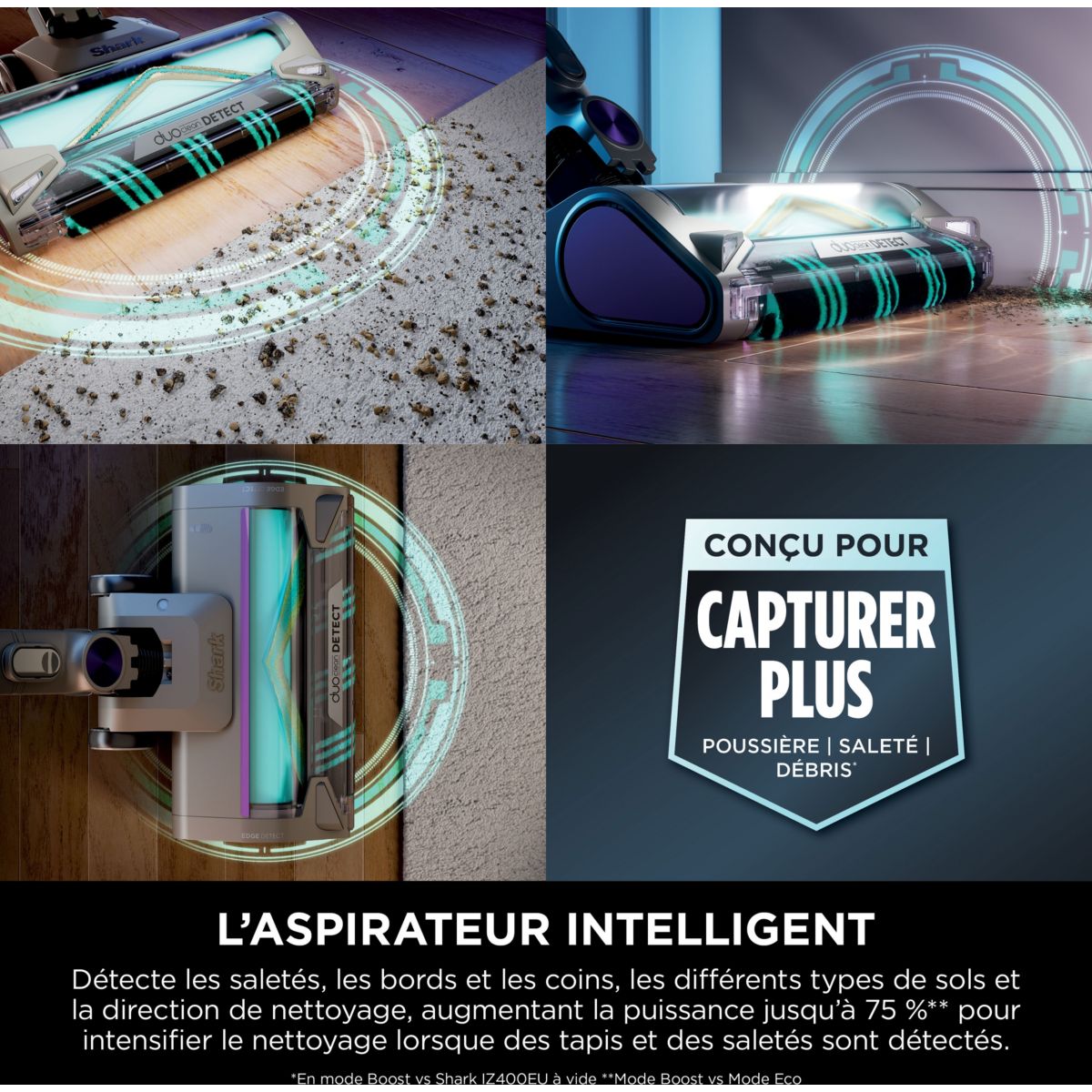 Aspirateur balai PowerDetect avec base de vidage automatique IP3251EUT couleur unique, SHARK