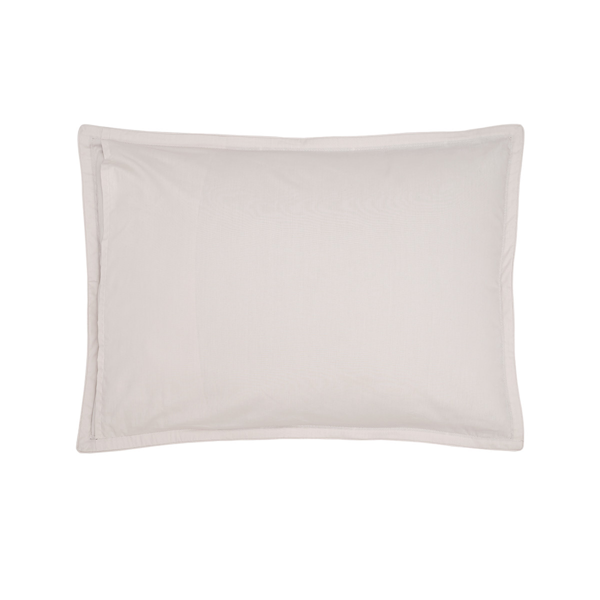 Lot de 2 taies d'oreiller en satin de coton 120 fils ARBORESCENCE noisette, SENSEI MAISON