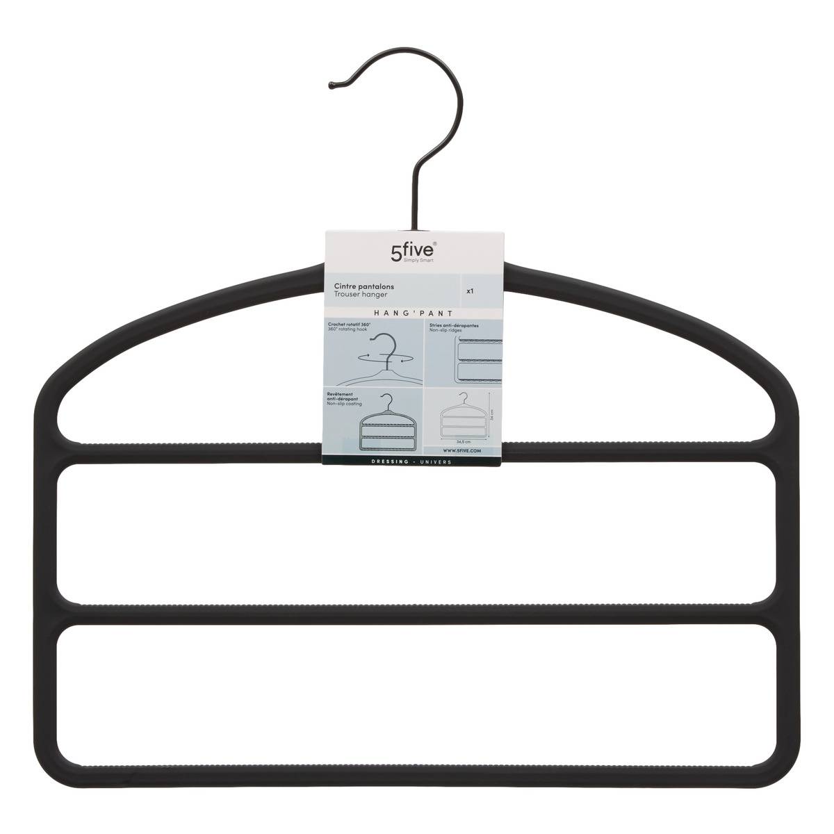 Cintre pantalon HANG'PANT noir, 5FIVE SIMPLY SMART