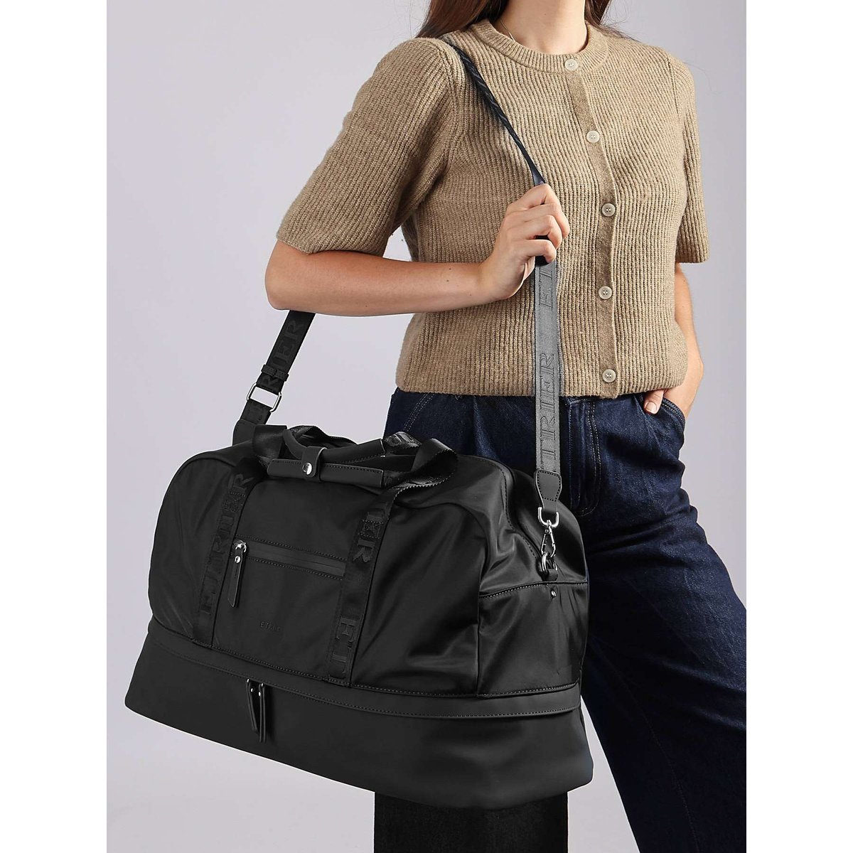 Sac de voyage Souffle Souffle noir, ETRIER