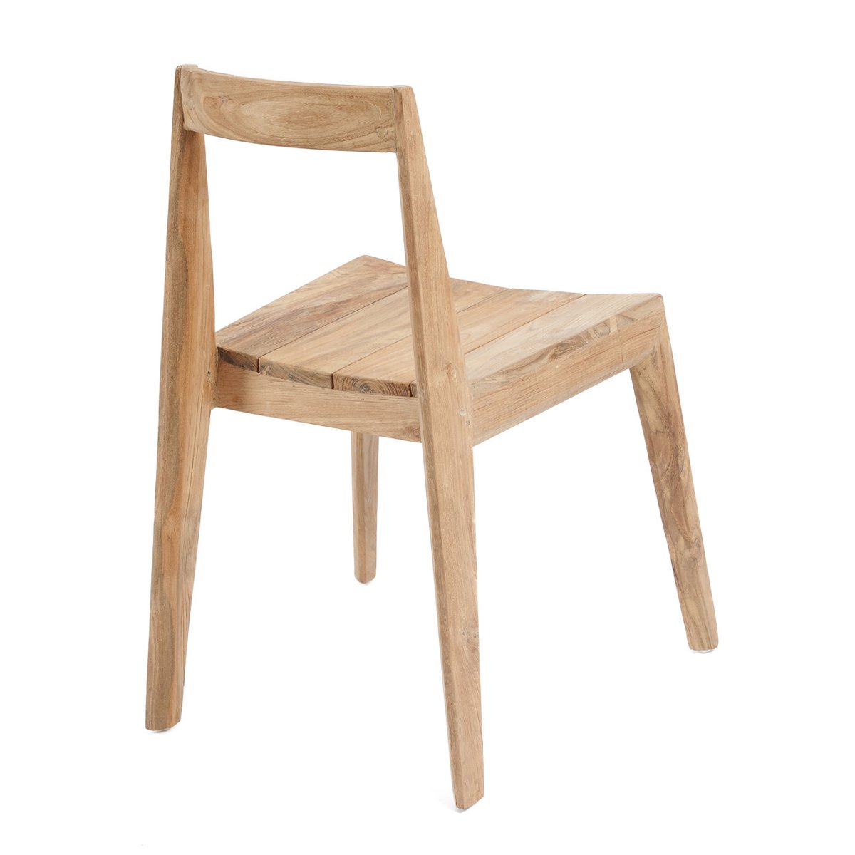 Chaise en teck PAXI beige, BAZAR BIZAR