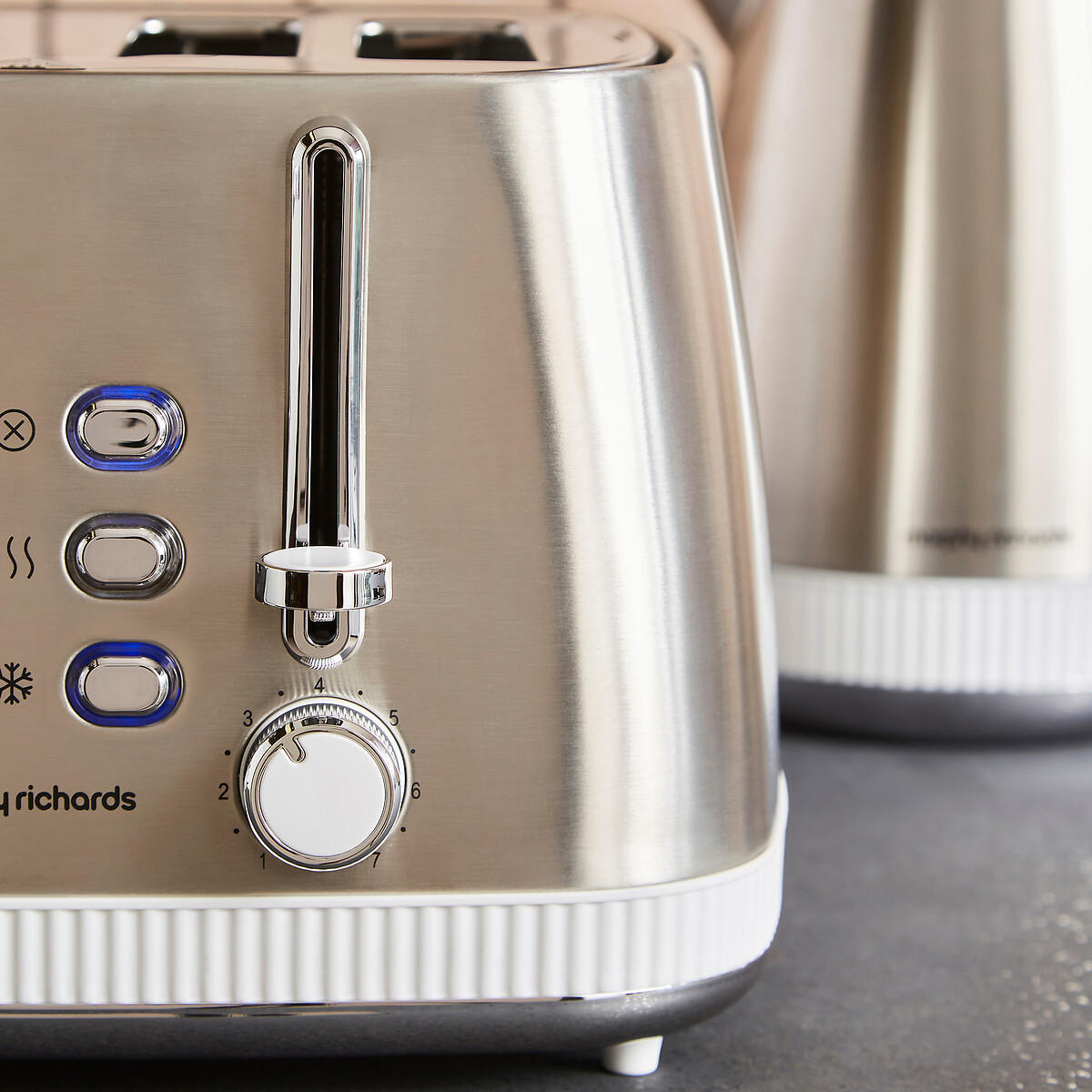 Mexborough 4-Slice Stainless Steel Toaster white, MORPHY RICHARDS